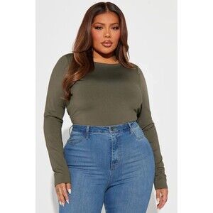 Women's Fashion Nova Alexus Smooth Fit Low Back Bodysuit Size 3X